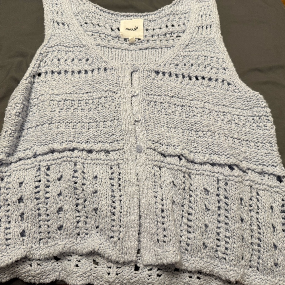 Aerie Light Blue Knit Top
